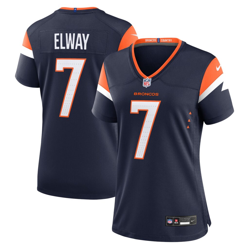 John Elway Denver Broncos Nike Women's Retired Player Alternate Game Jersey - Navy