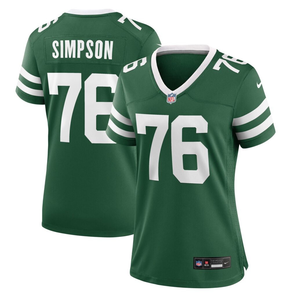 John Simpson New York Jets Nike Women's Game Jersey - Legacy Green