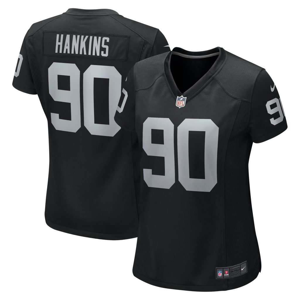 Women's Las Vegas Raiders Johnathan Hankins Nike Black Game Jersey