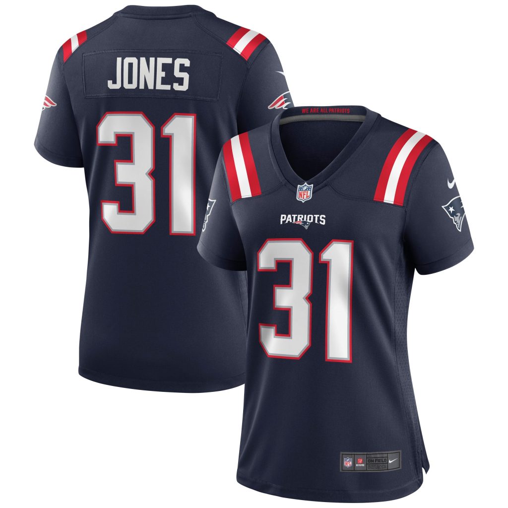 Women's New England Patriots Jonathan Jones Nike Navy Game Jersey