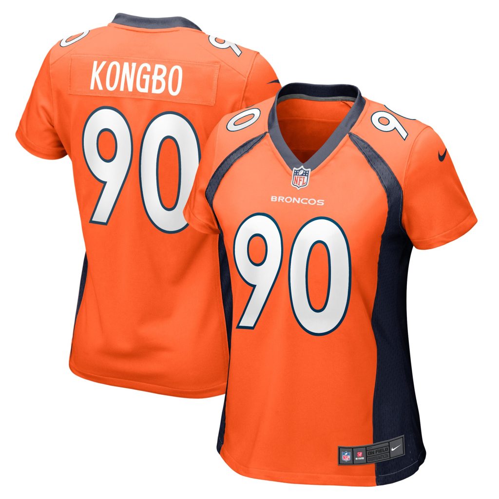 Women's Denver Broncos Jonathan Kongbo Nike Orange Game Player Jersey