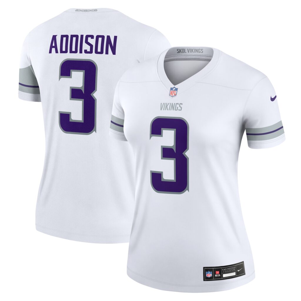 Jordan Addison Minnesota Vikings Nike Women's Alternate Legend Jersey - White