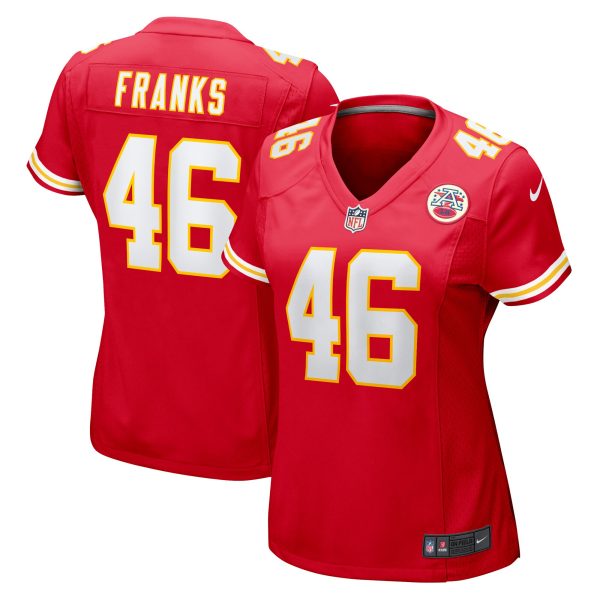 Women's Kansas City Chiefs Jordan Franks Nike Red Game Player Jersey