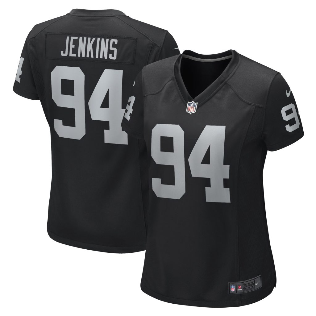 Women's Las Vegas Raiders Jordan Jenkins Nike Black Game Player Jersey