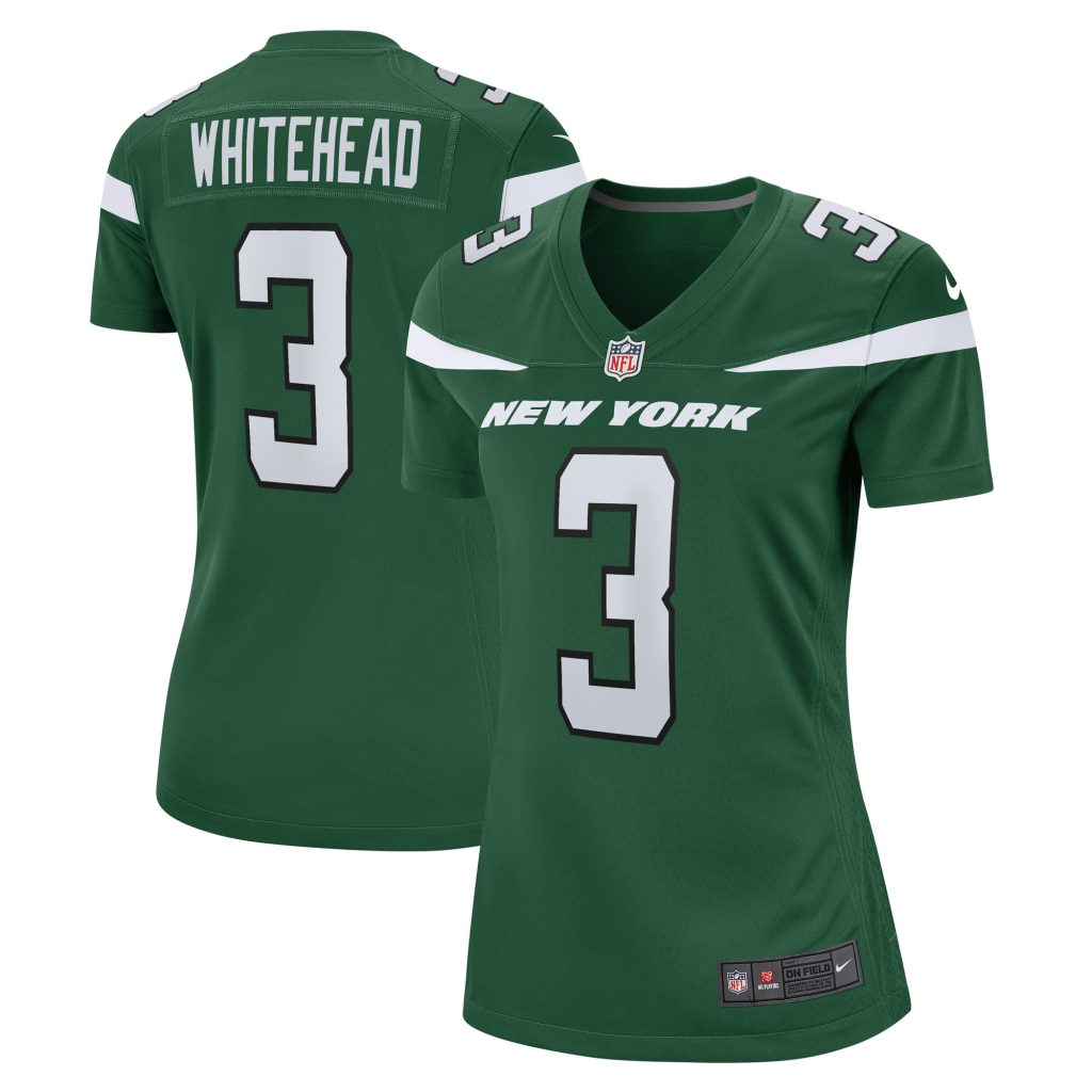 Women's New York Jets Jordan Whitehead Nike Gotham Green Game Player Jersey