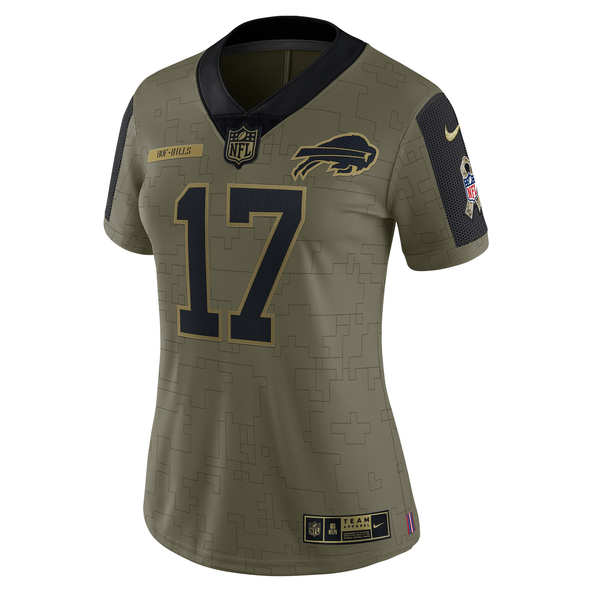 Women's Buffalo Bills Josh Allen Nike Olive 2021 Salute To Service ...