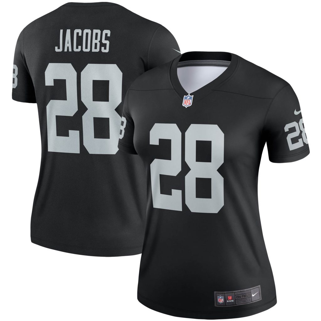 Women's Las Vegas Raiders Josh Jacobs Nike Black Legend Jersey
