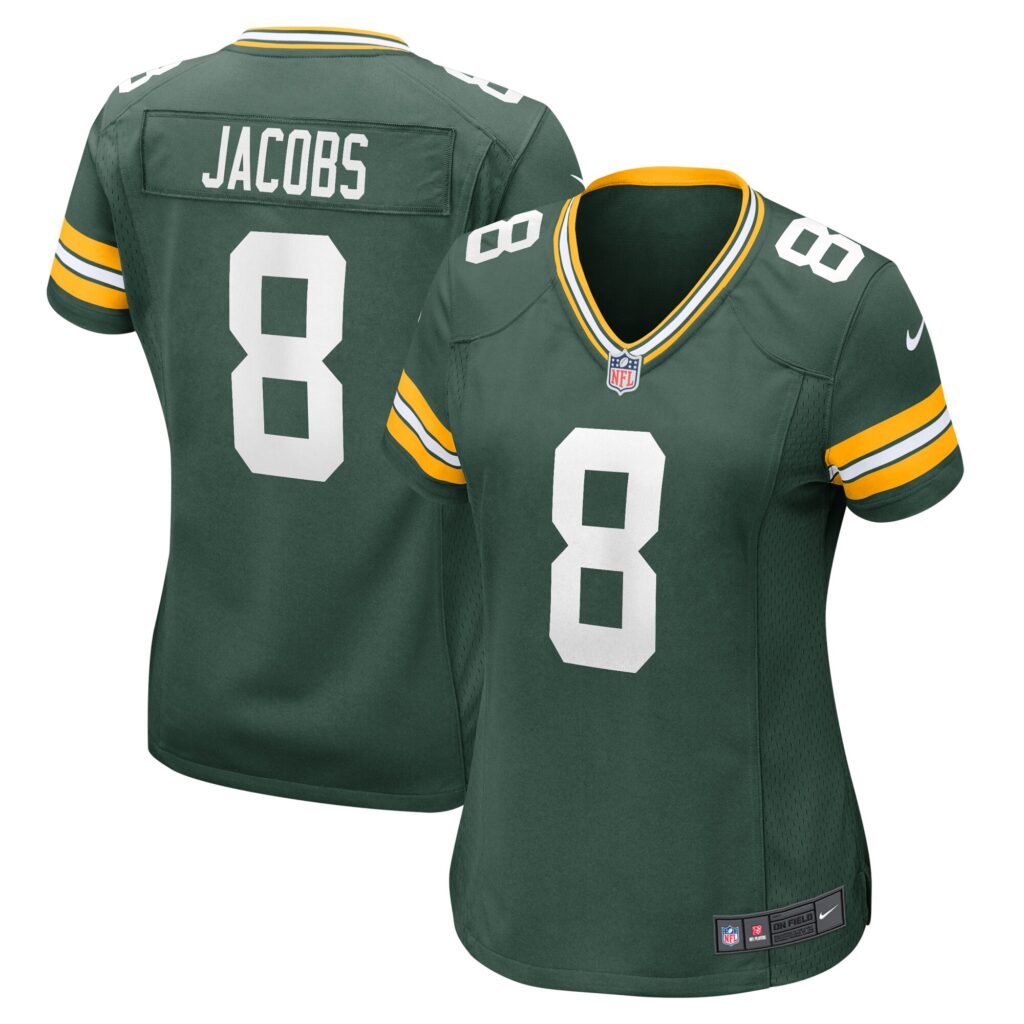 Josh Jacobs Green Bay Packers Nike Women's Team Game Jersey -  Green