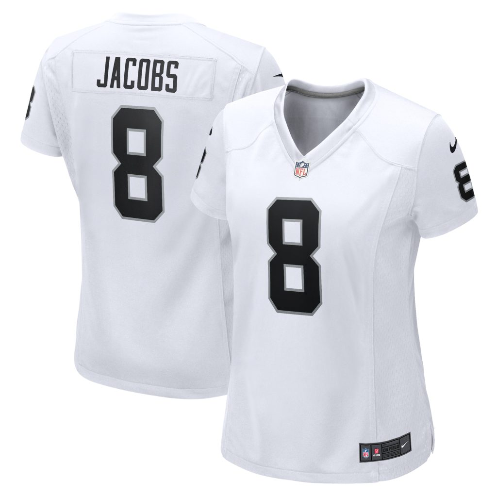 Women's Las Vegas Raiders Josh Jacobs Nike White Game Player Jersey