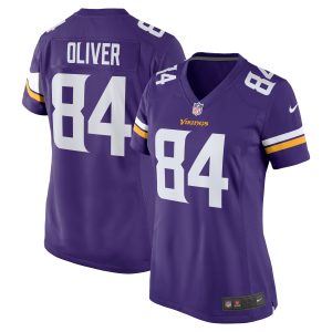 Women's Minnesota Vikings Josh Oliver Nike Purple Game Player Jersey