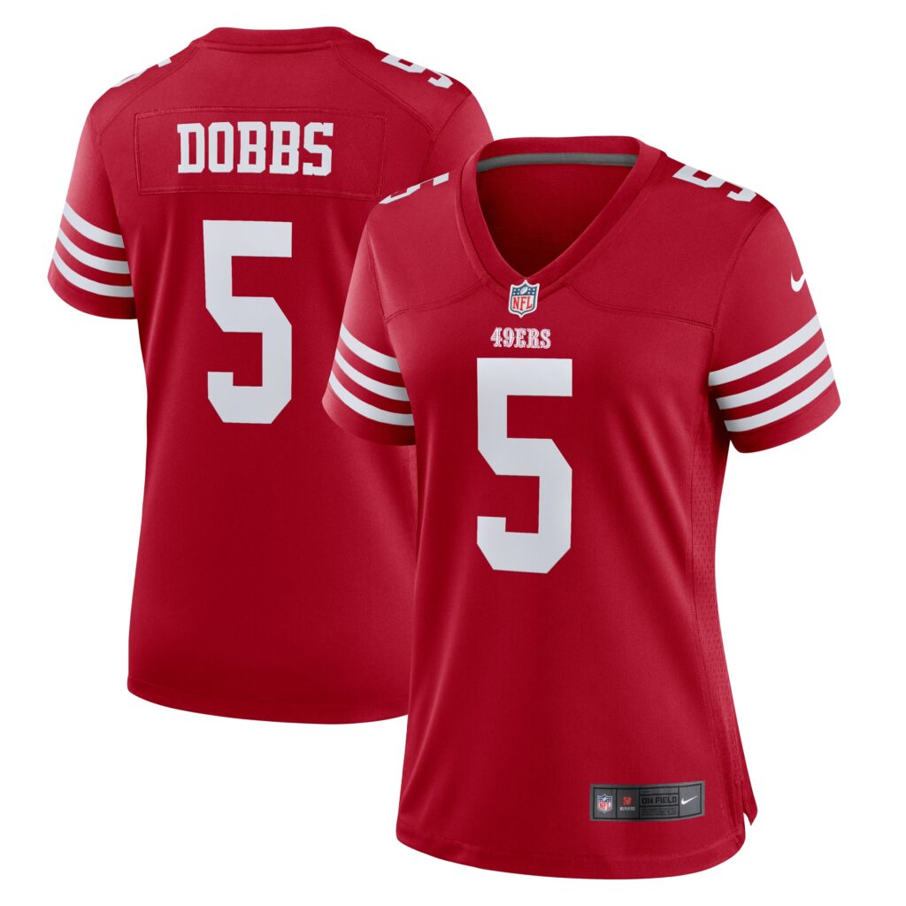 Joshua Dobbs San Francisco 49ers Nike Women's Team Game Jersey -  Scarlet
