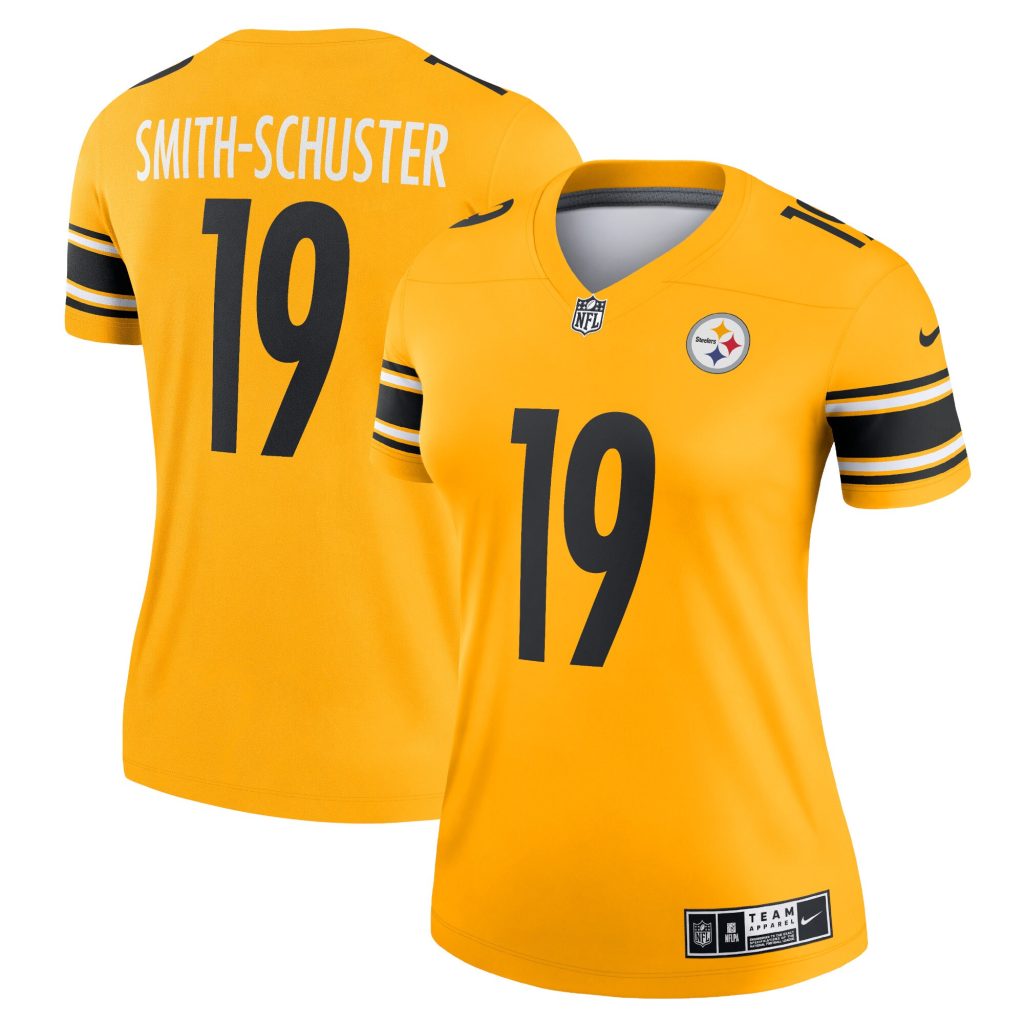 Women's Pittsburgh Steelers JuJu Smith-Schuster Nike Gold Inverted Legend Jersey