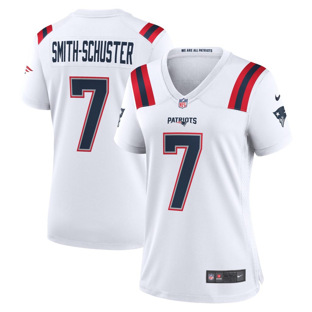Women's New England Patriots JuJu Smith-Schuster Nike White Game Player Jersey