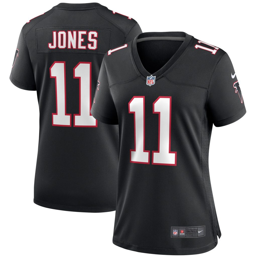 Women's Atlanta Falcons Julio Jones Nike Black Throwback Game Jersey