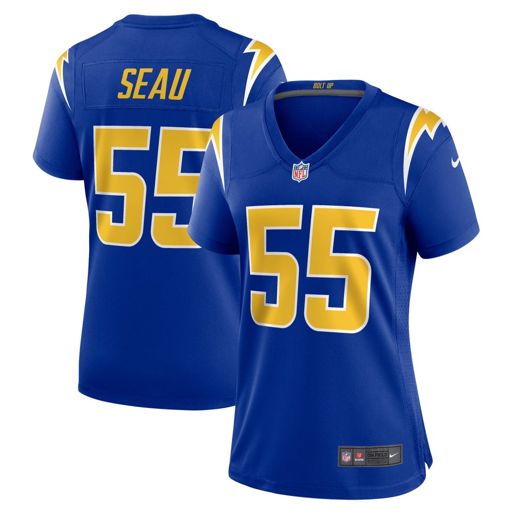 Women's Los Angeles Chargers Junior Seau Nike Royal Retired Game Jersey