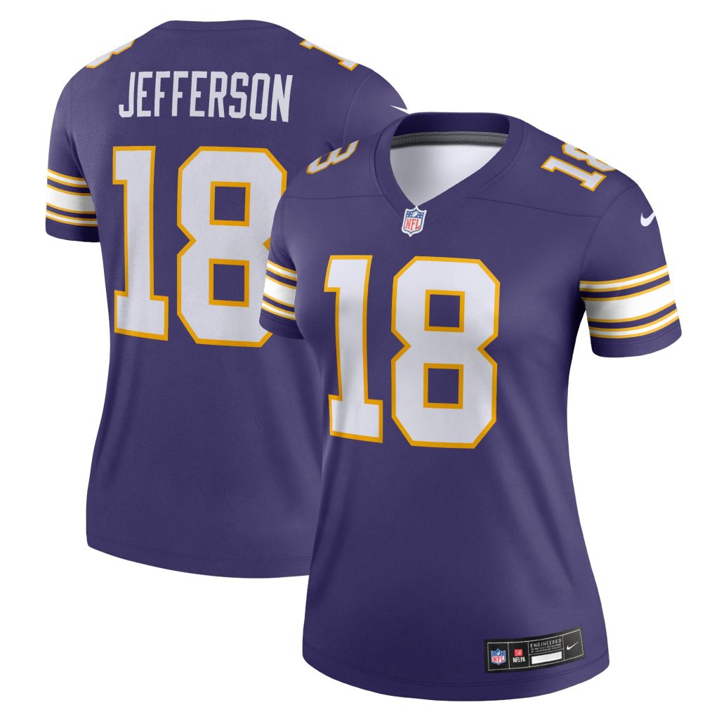 Justin Jefferson Minnesota Vikings Nike Women's Alternate Legend Jersey - Purple