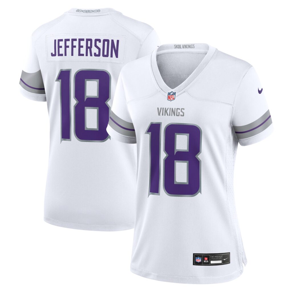 Justin Jefferson Minnesota Vikings Nike Women's Alternate Game Player Jersey - White
