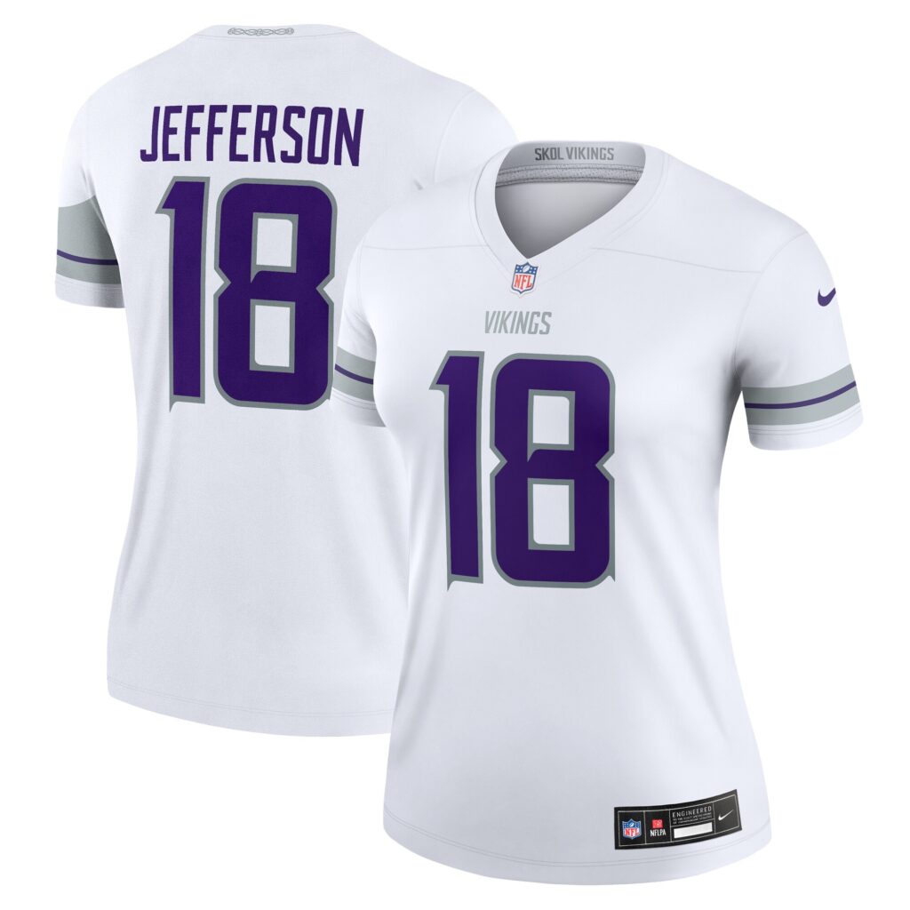 Justin Jefferson Minnesota Vikings Nike Women's Alternate Legend Jersey - White