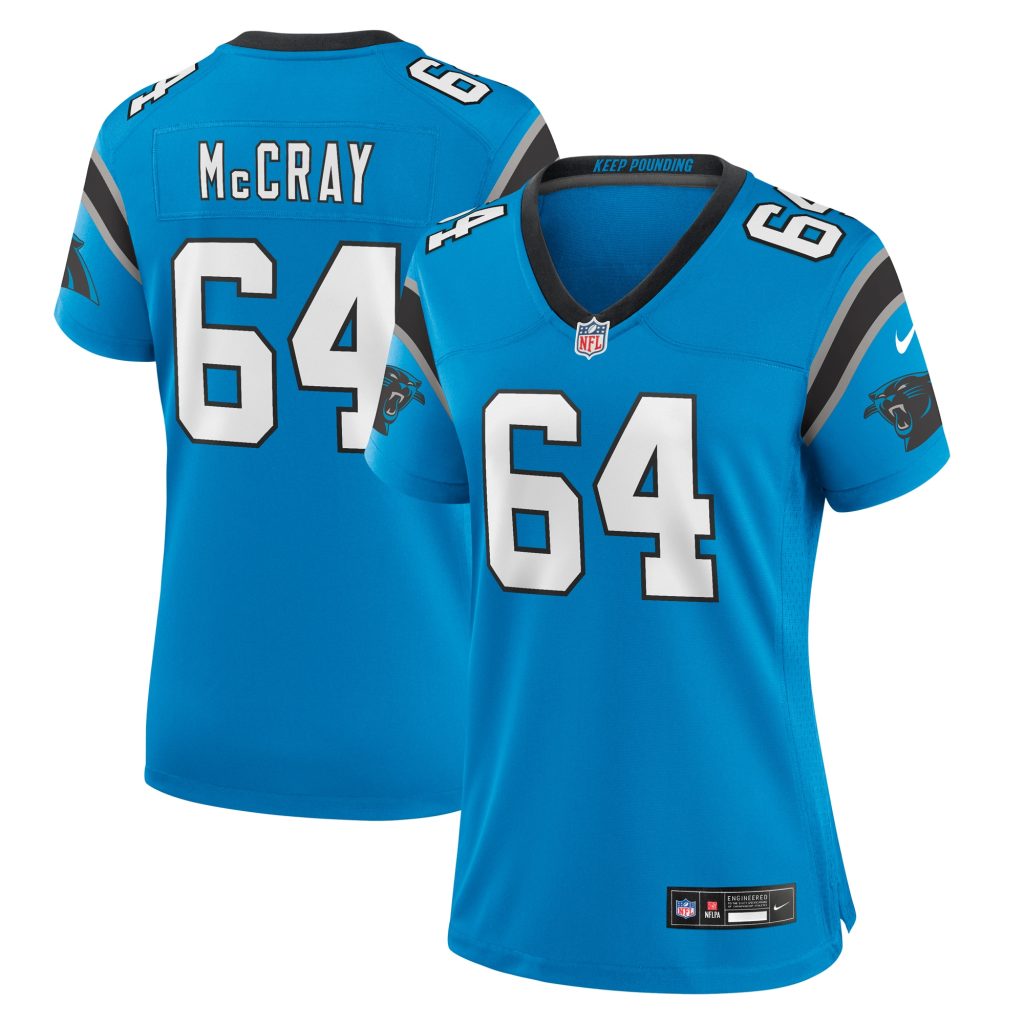 Women's Carolina Panthers Justin McCray Nike Blue Alternate Game Jersey