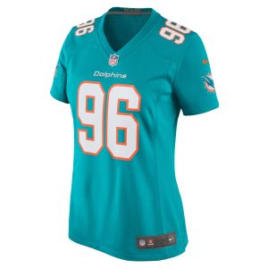 Women's Miami Dolphins Justin Zimmer Nike Aqua Home Game Player Jersey