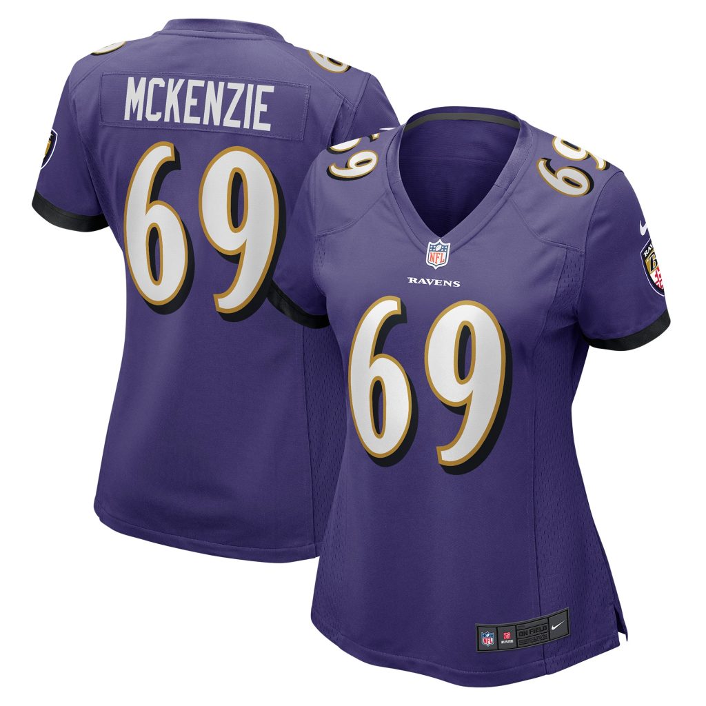 Women's Baltimore Ravens Kahlil McKenzie Nike Purple Game Jersey