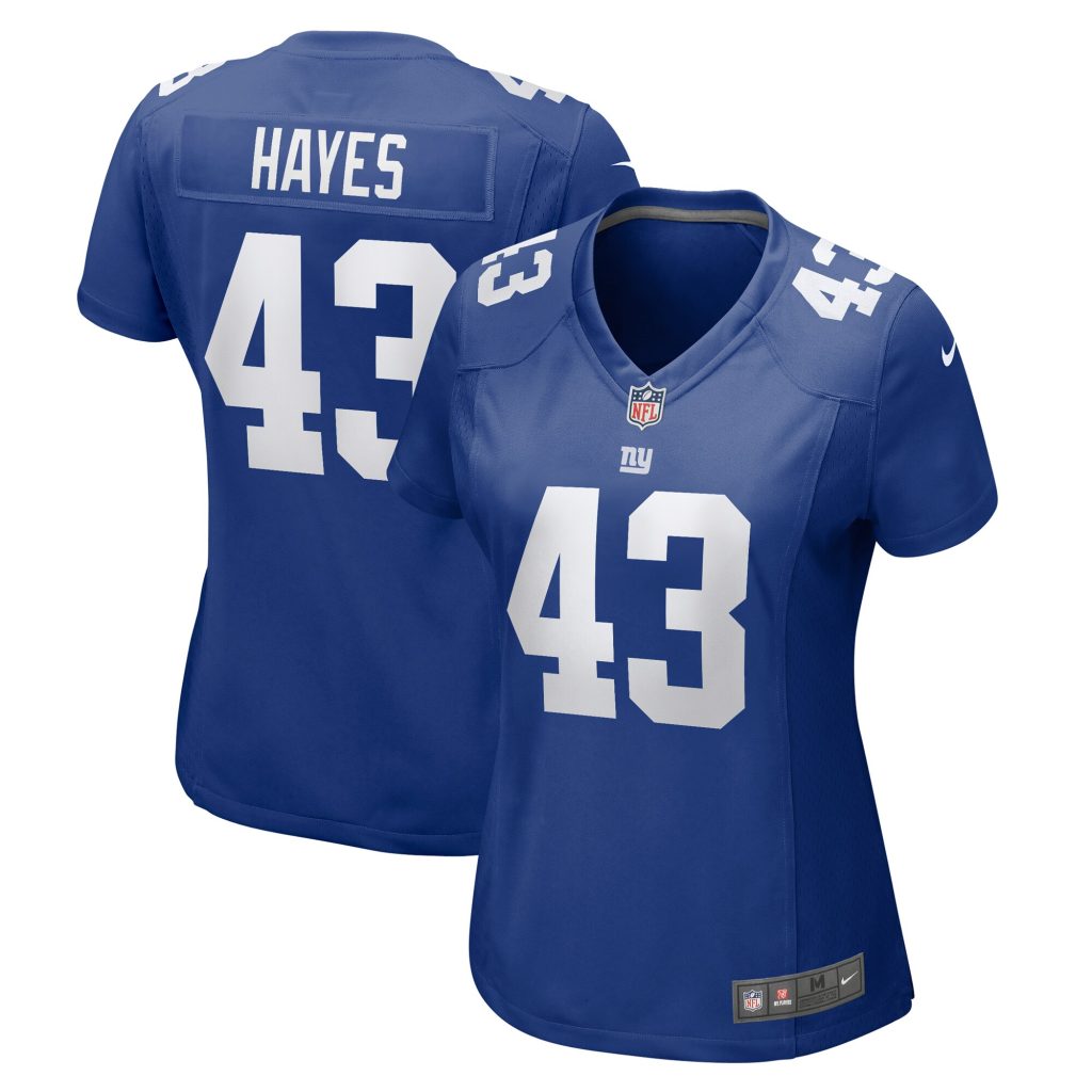 Kaleb Hayes New York Giants Nike Women's Team Game Jersey -  Royal