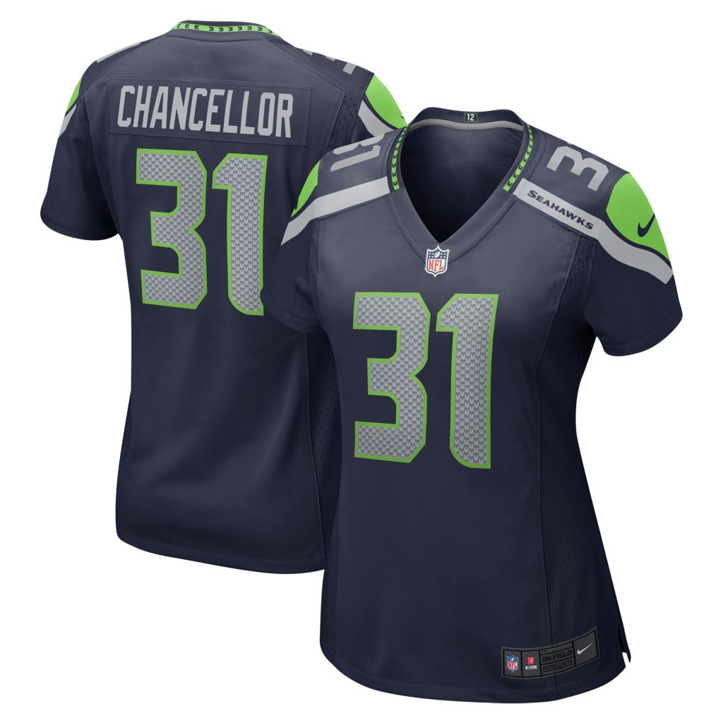 Women's Seattle Seahawks Kam Chancellor Nike College Navy Retired Player Game Jersey