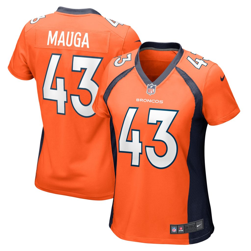 Women's Denver Broncos Kana'i Mauga Nike Orange Game Player Jersey