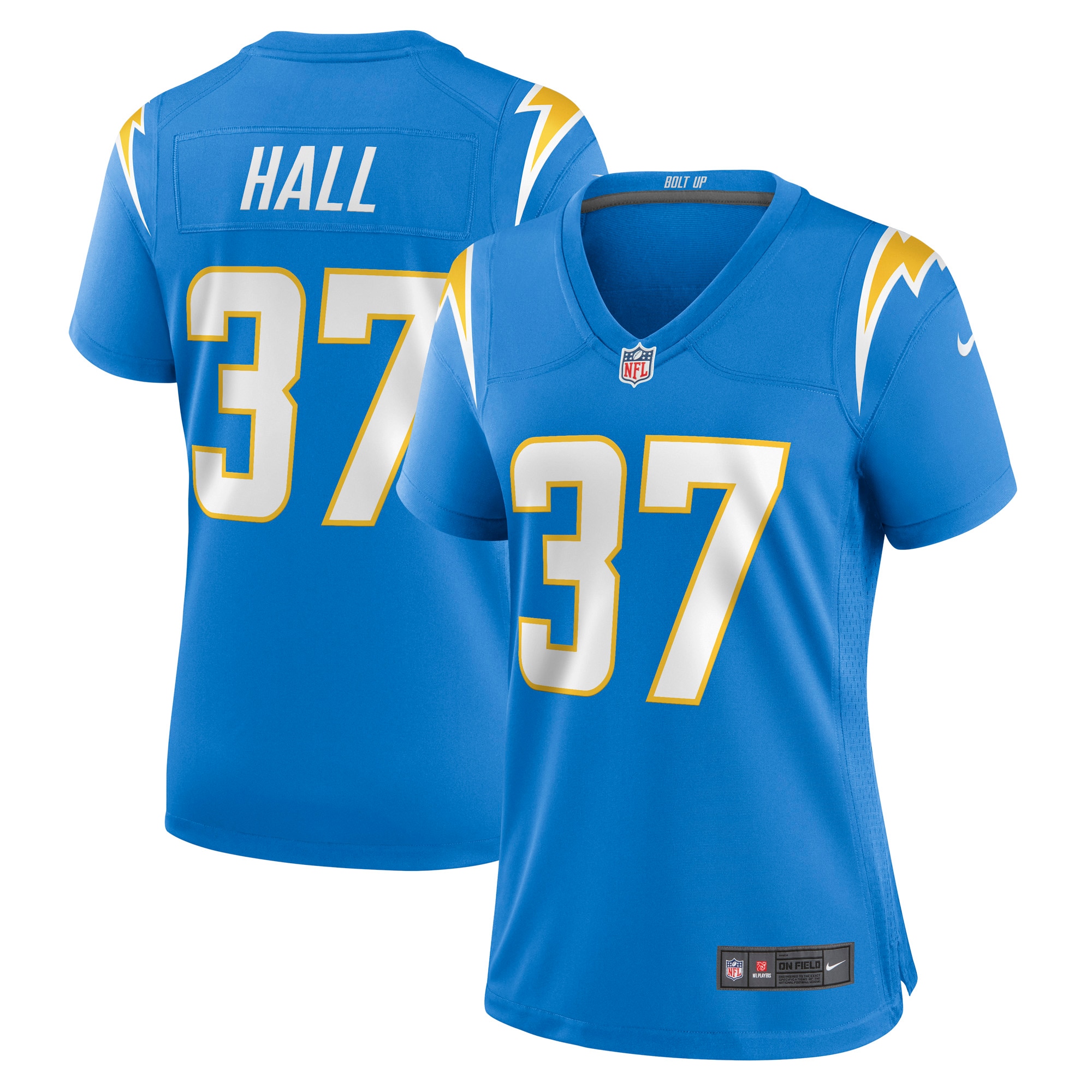 Women's Los Angeles Chargers Kemon Hall Nike Powder Blue Nike Game Jersey