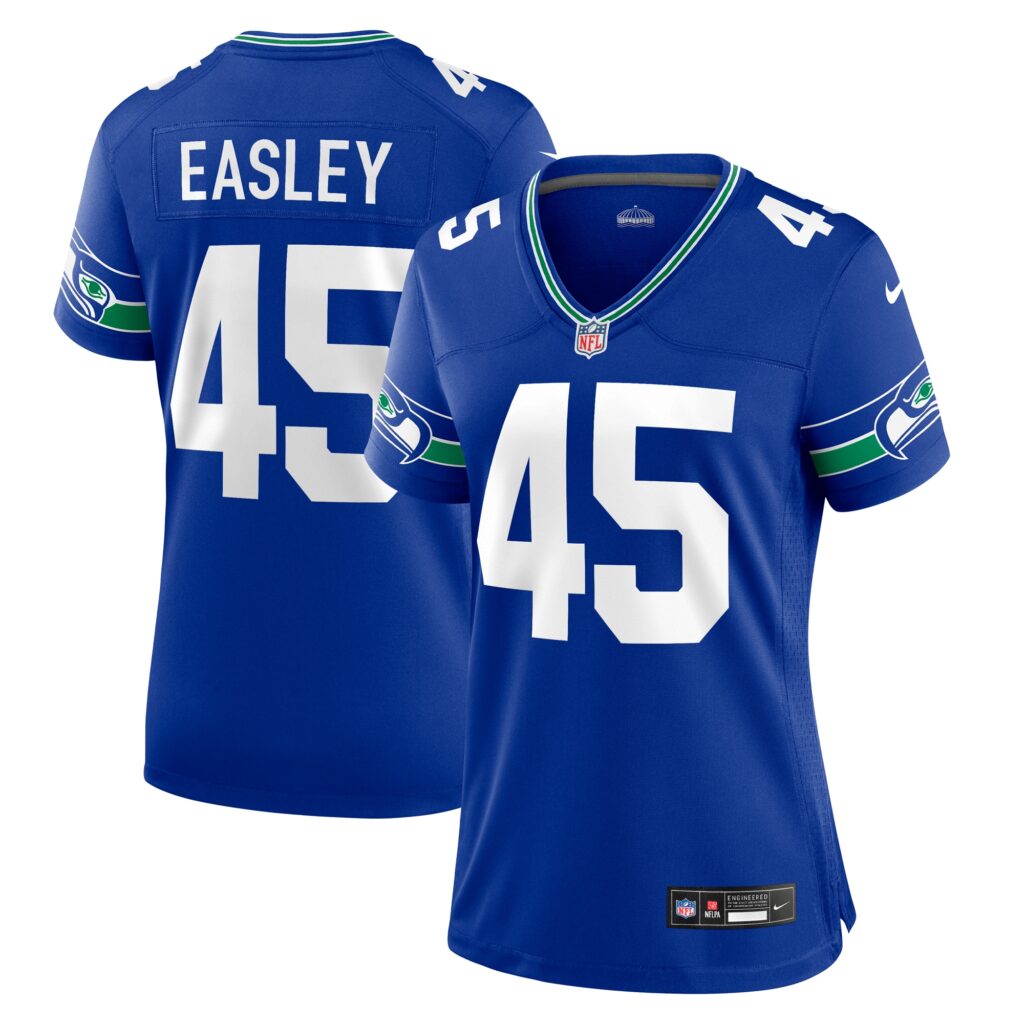 Kenny Easley Seattle Seahawks Nike Women's Throwback Retired Player Game Jersey - Royal