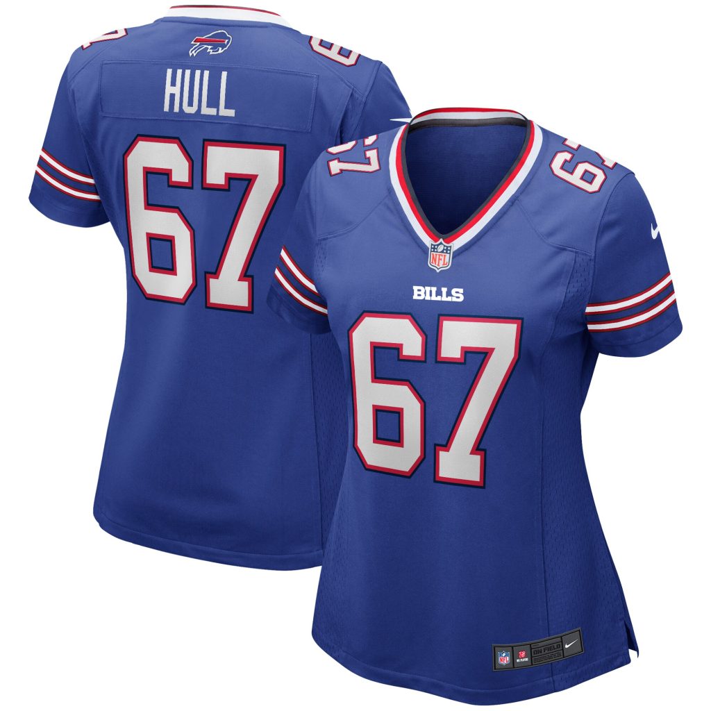 Women's Buffalo Bills Kent Hull Nike Royal Game Retired Player Jersey