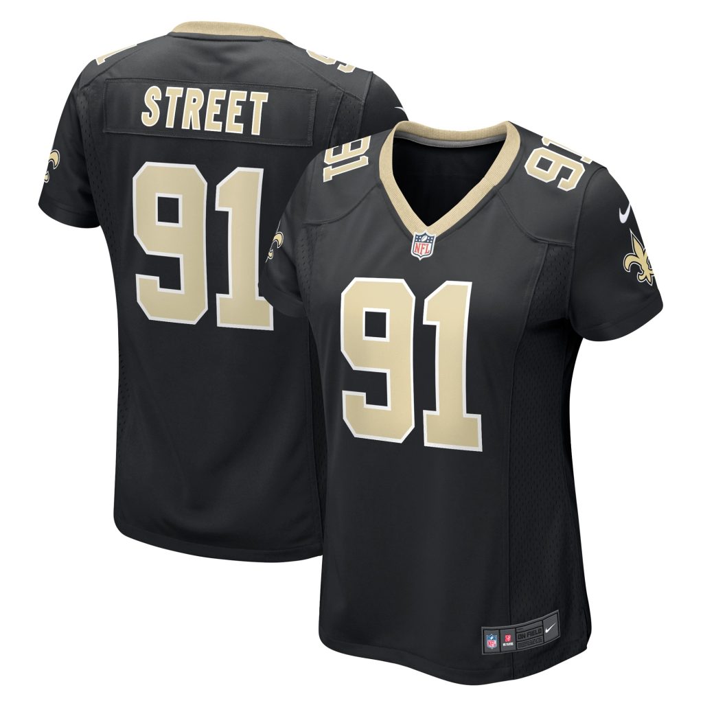 Women's New Orleans Saints Kentavius Street Nike Black Game Player Jersey