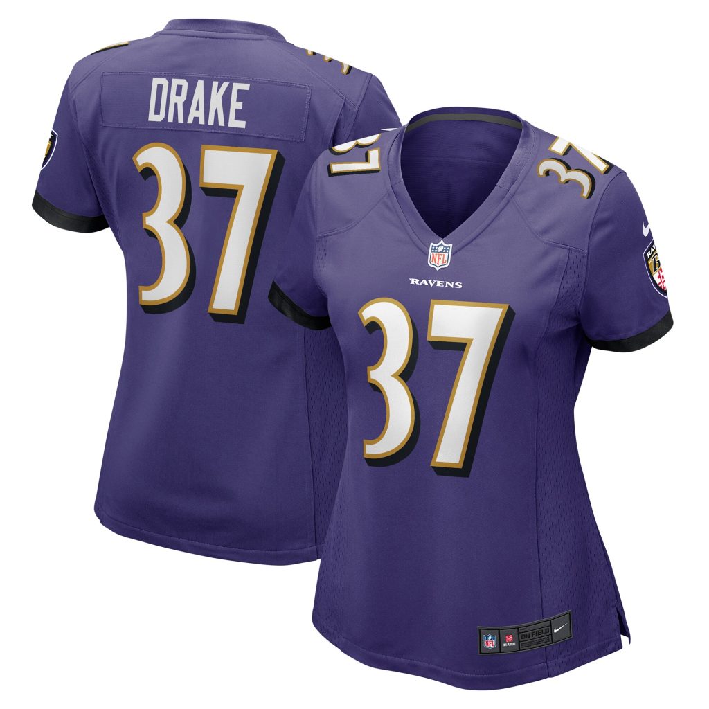 Kenyan Drake Baltimore Ravens Nike Women's  Game Jersey -  Purple