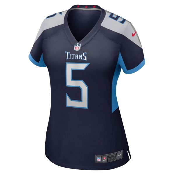 Women's Tennessee Titans Kevin Hogan Nike Navy Home Game Player Jersey