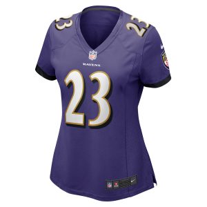 Women's Baltimore Ravens Kyle Fuller Nike Purple Game Player Jersey