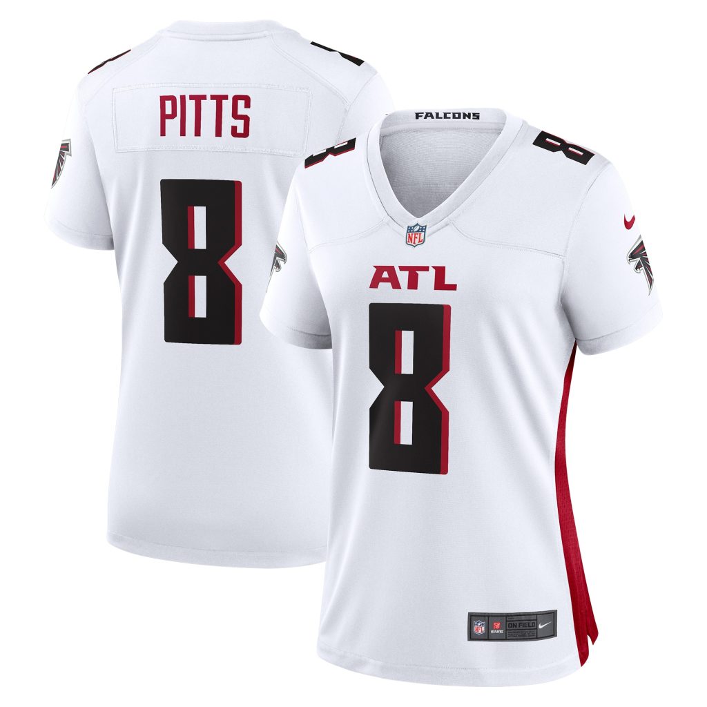 Women's Atlanta Falcons Kyle Pitts Nike White Game Player Jersey