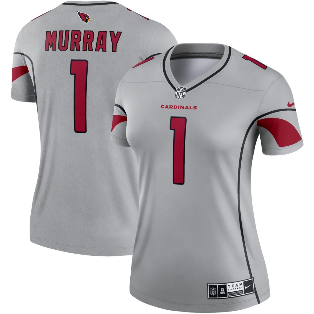 Women's Arizona Cardinals Kyler Murray Nike Gray Inverted Legend Jersey