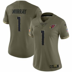 Women's Arizona Cardinals Kyler Murray Nike Olive 2022 Salute To Service Limited Jersey