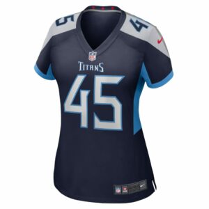 Women's Tennessee Titans Kyron Brown Nike Navy Home Game Player Jersey