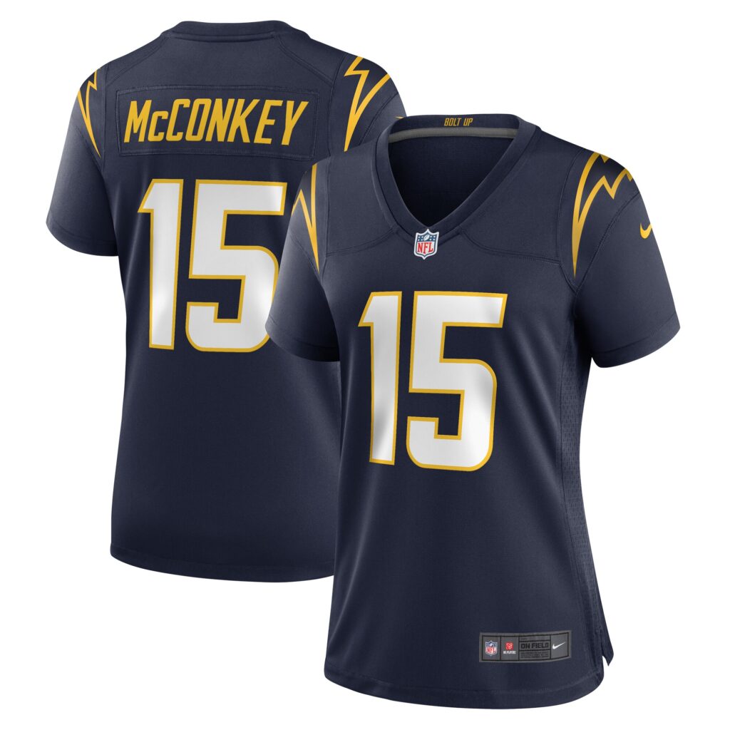 Ladd McConkey Los Angeles Chargers Nike Women's Alternate Game Jersey -  Navy