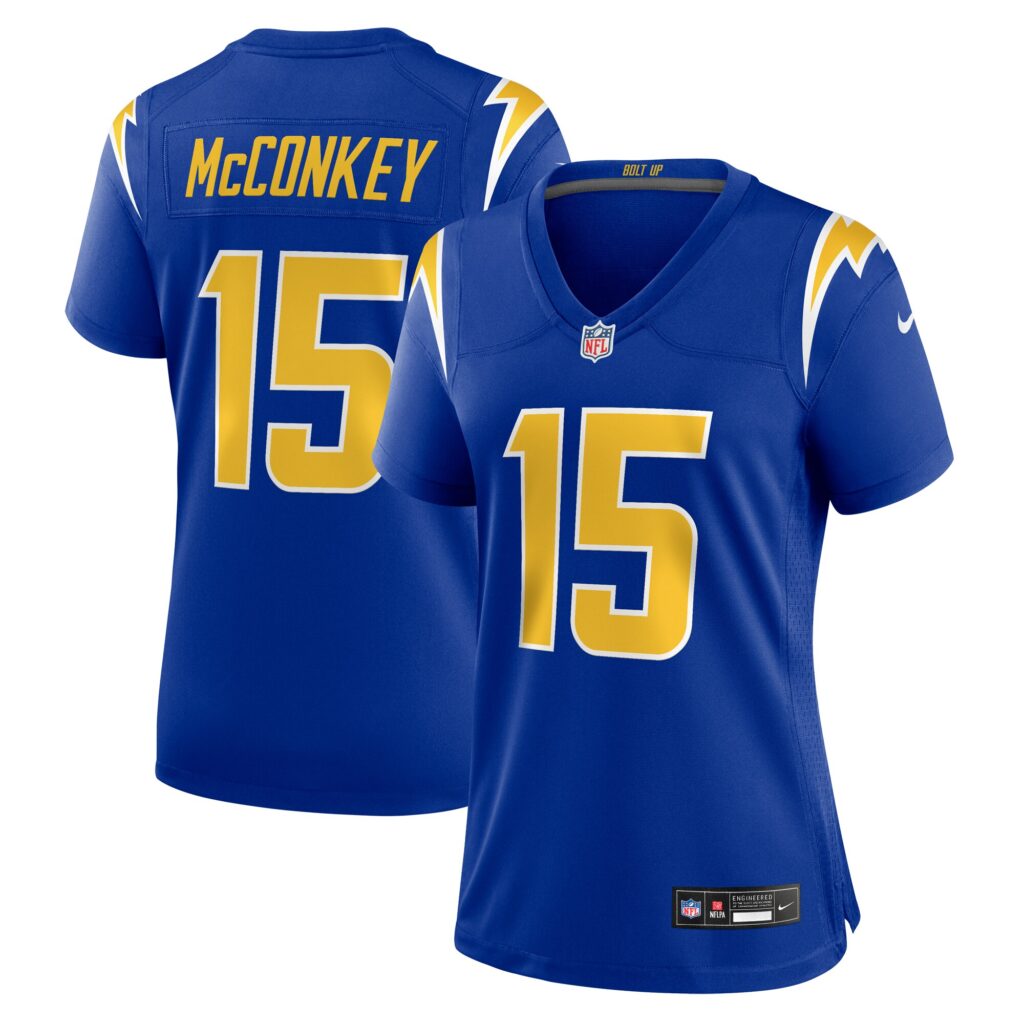 Ladd McConkey Los Angeles Chargers Nike Women's Alternate Game Jersey -  Royal