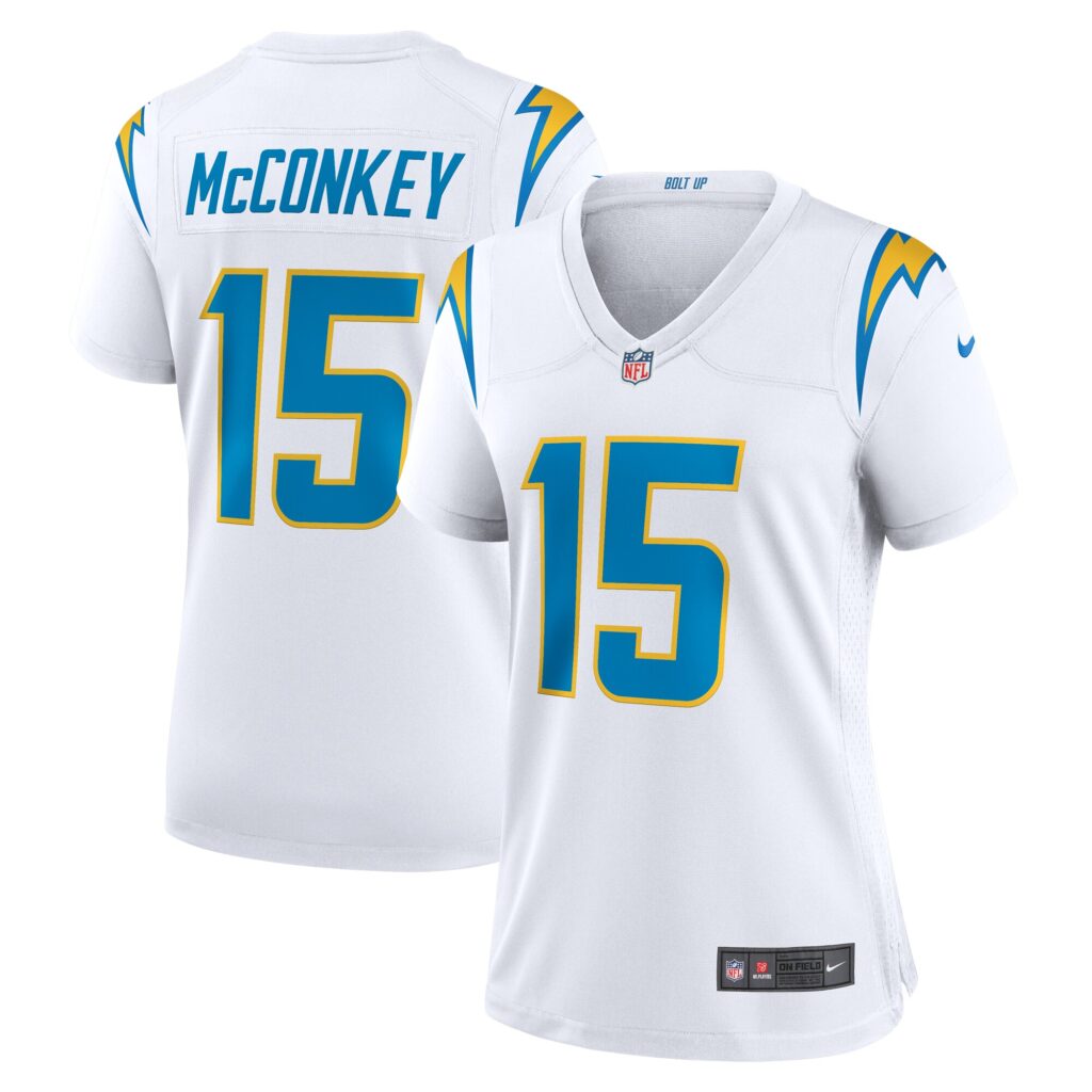 Ladd McConkey Los Angeles Chargers Nike Women's Game Jersey -  White