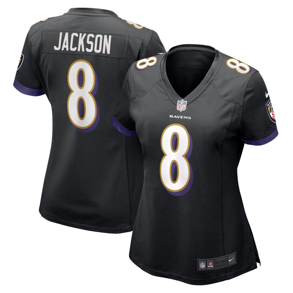 Lamar Jackson Baltimore Ravens Nike Women's Alternate Game Jersey -  Black