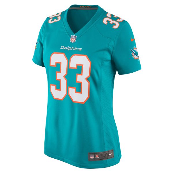 Women's Miami Dolphins Lamical Perine Nike Aqua Home Game Player Jersey