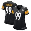 Women's Pittsburgh Steelers Larry Ogunjobi Nike Black Game Player Jersey