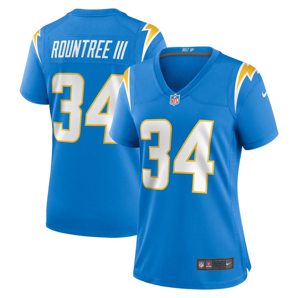 Women's Los Angeles Chargers Larry Rountree III Nike Powder Blue Player Game Jersey