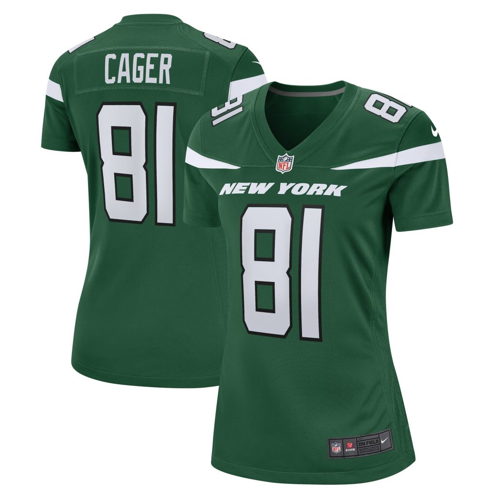 Women's New York Jets Lawrence Cager Nike Gotham Green Team Game Player Jersey