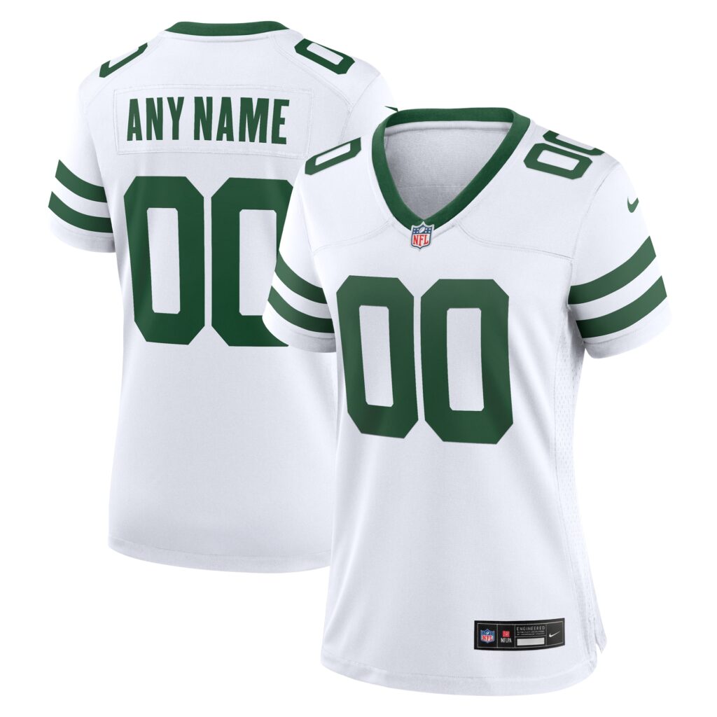 New York Jets Nike Women's Custom Game Jersey - Legacy White