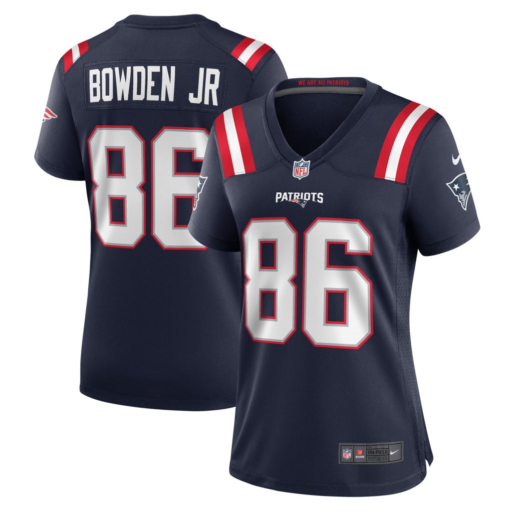 Women's New England Patriots Lynn Bowden Jr. Nike Navy Home Game Player Jersey