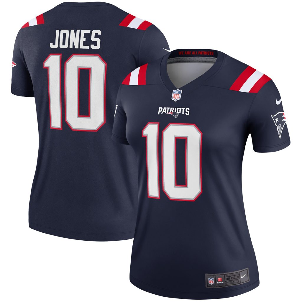 Women's New England Patriots Mac Jones Nike Navy Legend Jersey